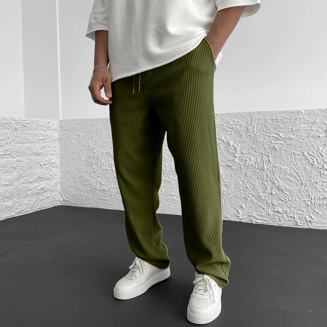 Monaco Strickhose Relaxed Fit mit Rippstruktur