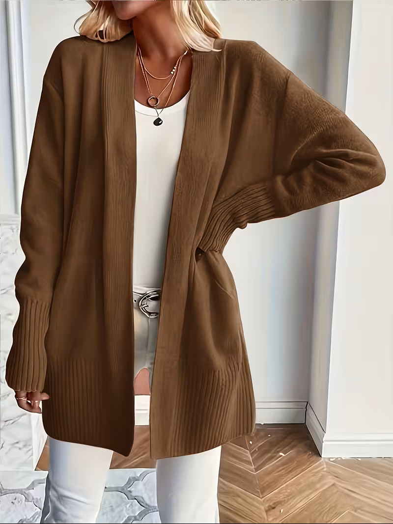 Damen Cardigan fließend – Relaxed Fit, Casual