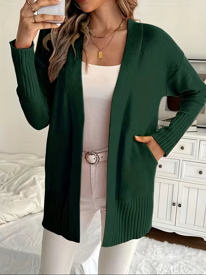 Damen Cardigan fließend – Relaxed Fit, Casual