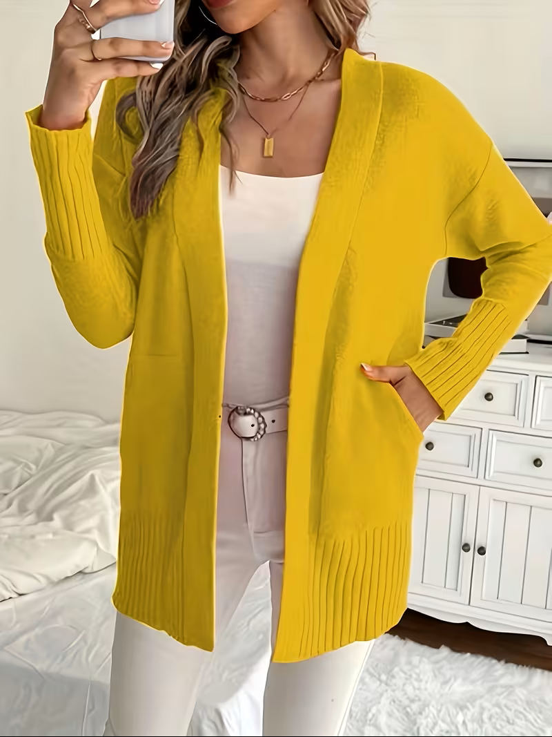 Damen Cardigan fließend – Relaxed Fit, Casual