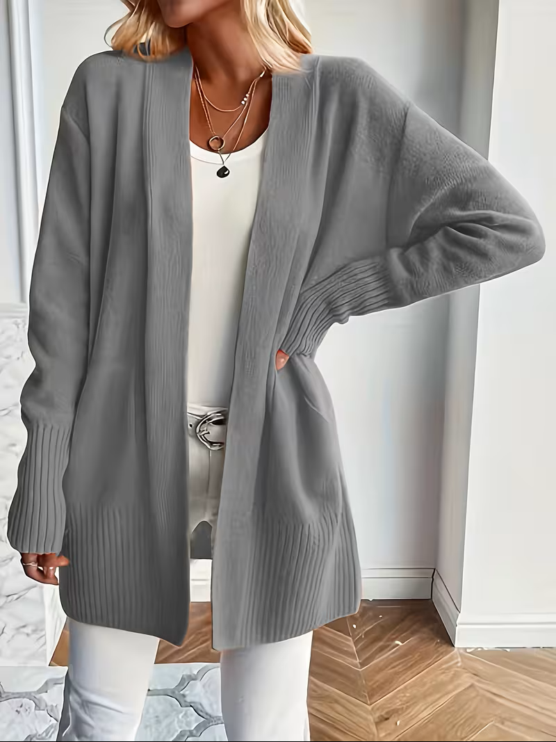 Damen Cardigan fließend – Relaxed Fit, Casual