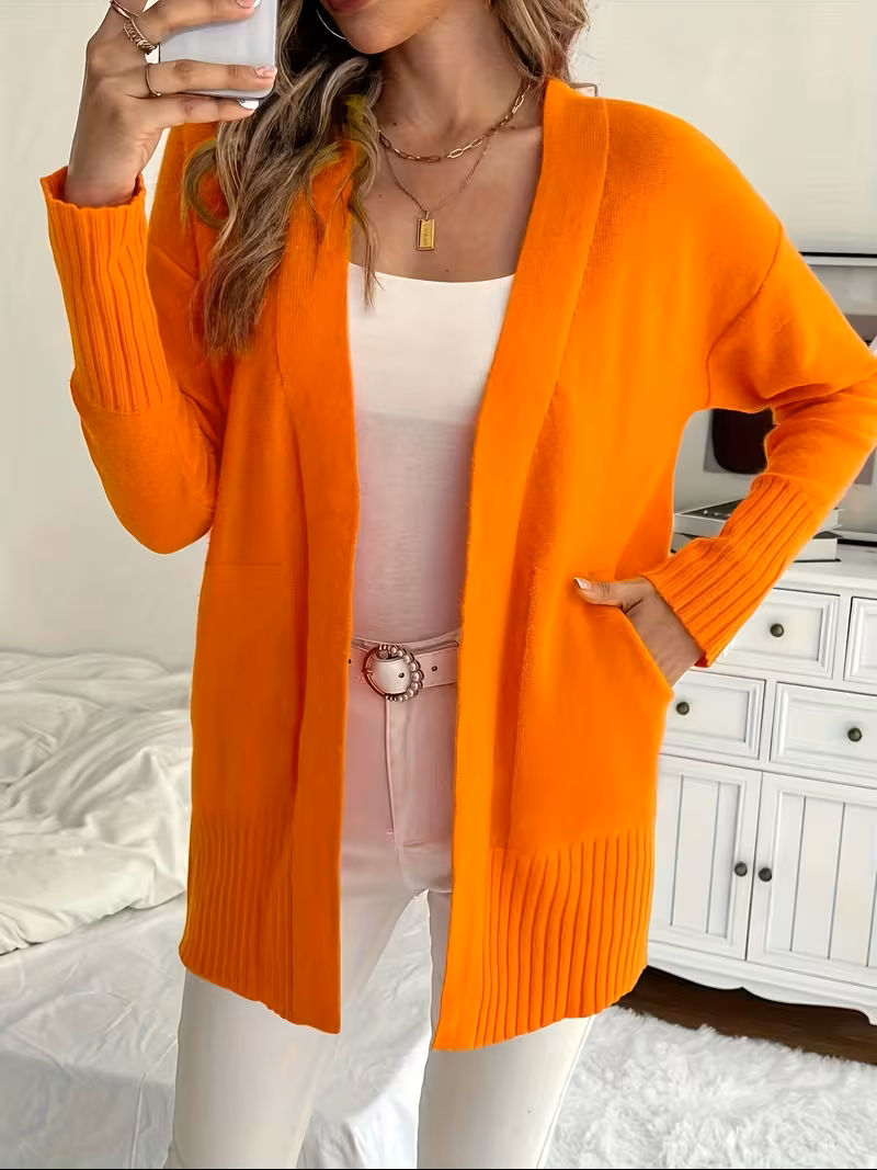 Damen Cardigan fließend – Relaxed Fit, Casual