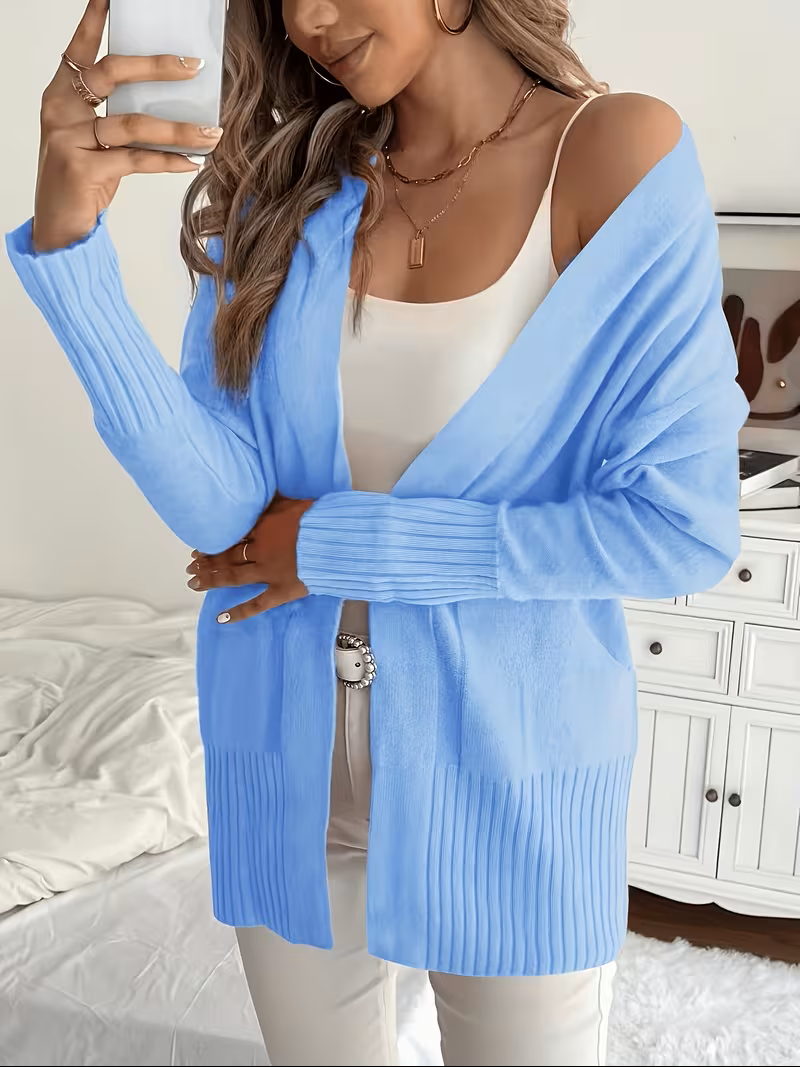 Damen Cardigan fließend – Relaxed Fit, Casual