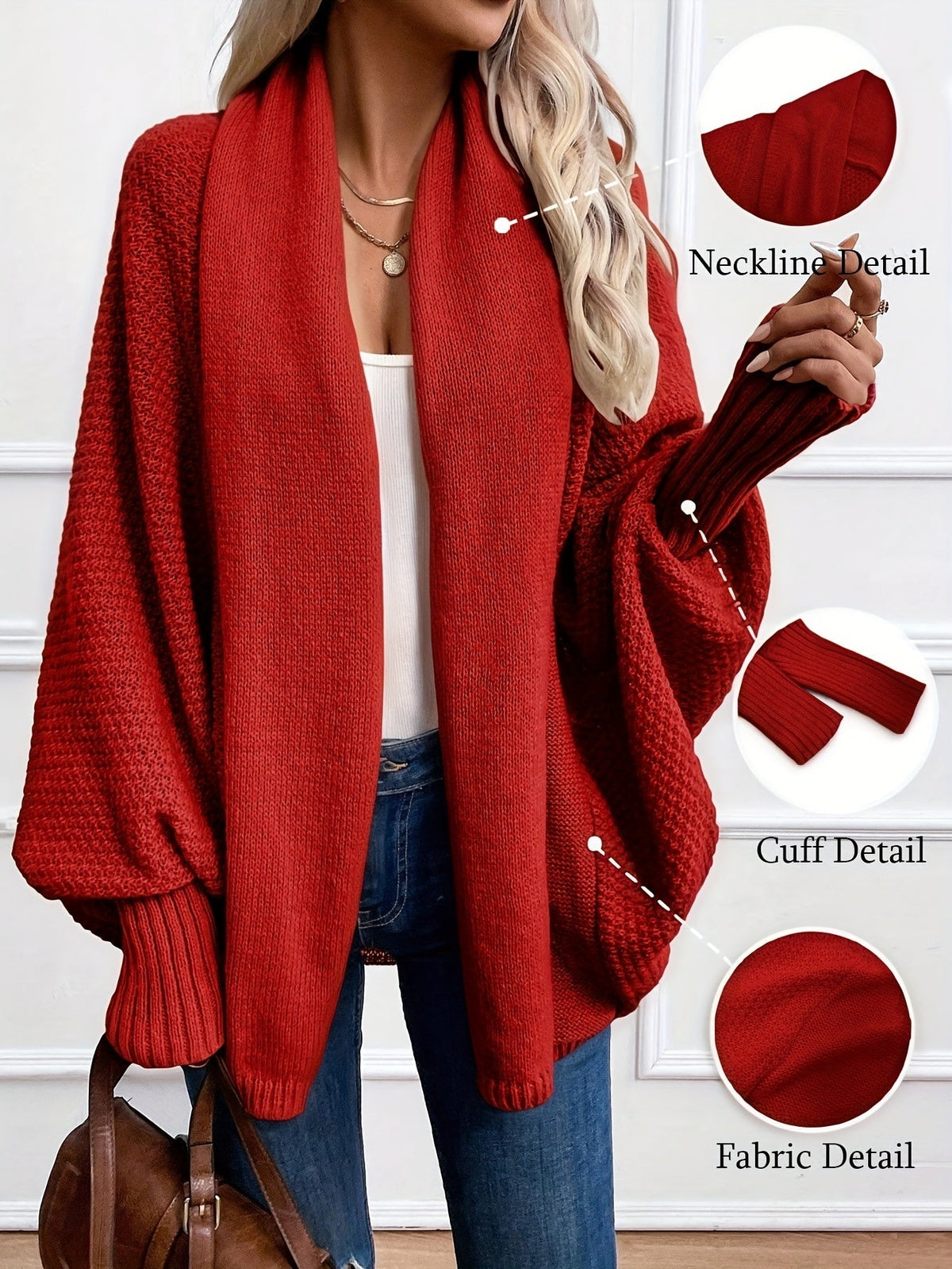 Damen Cardigan mit Schalkragen – Relaxed Fit