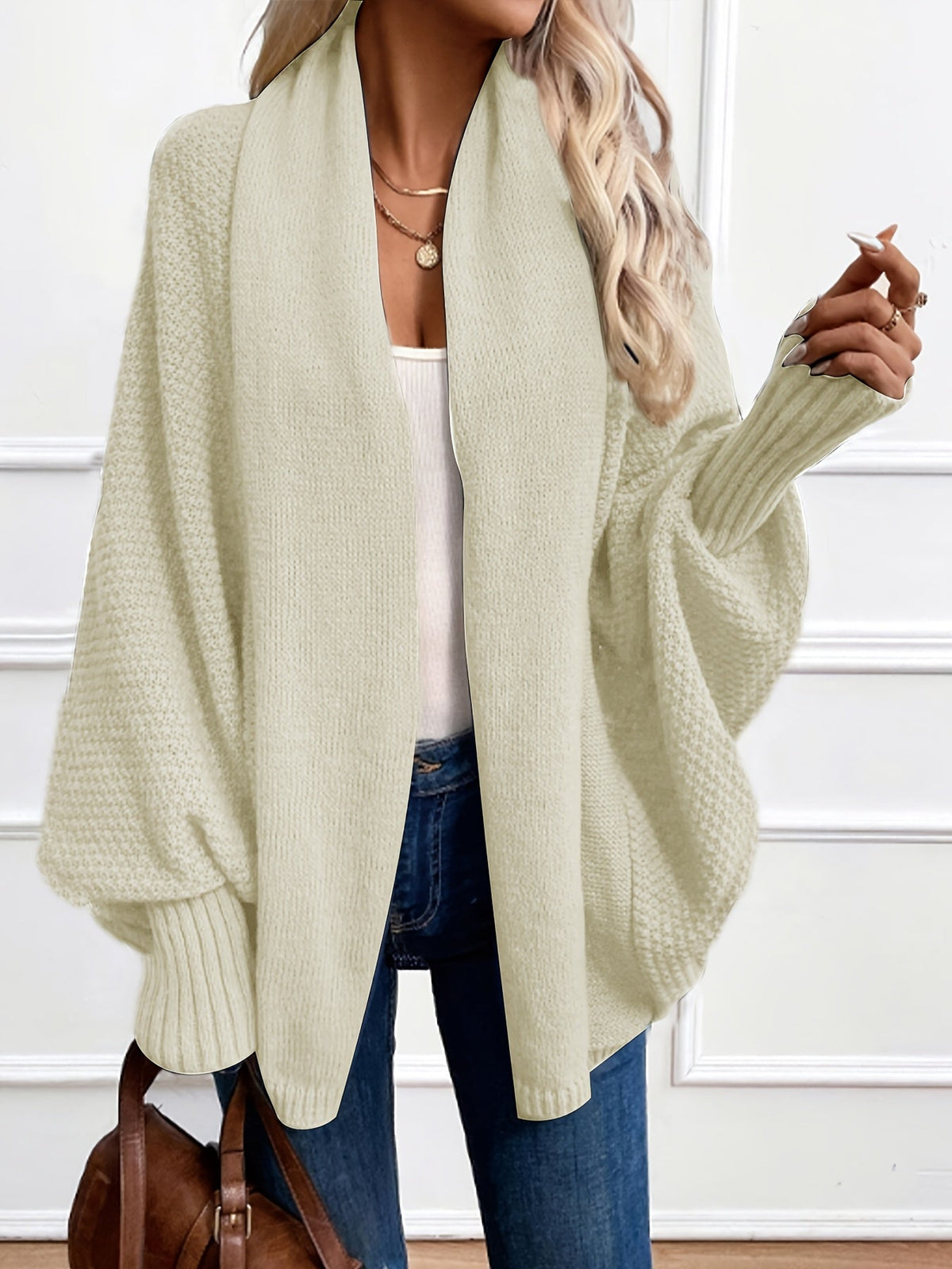 Damen Cardigan mit Schalkragen – Relaxed Fit
