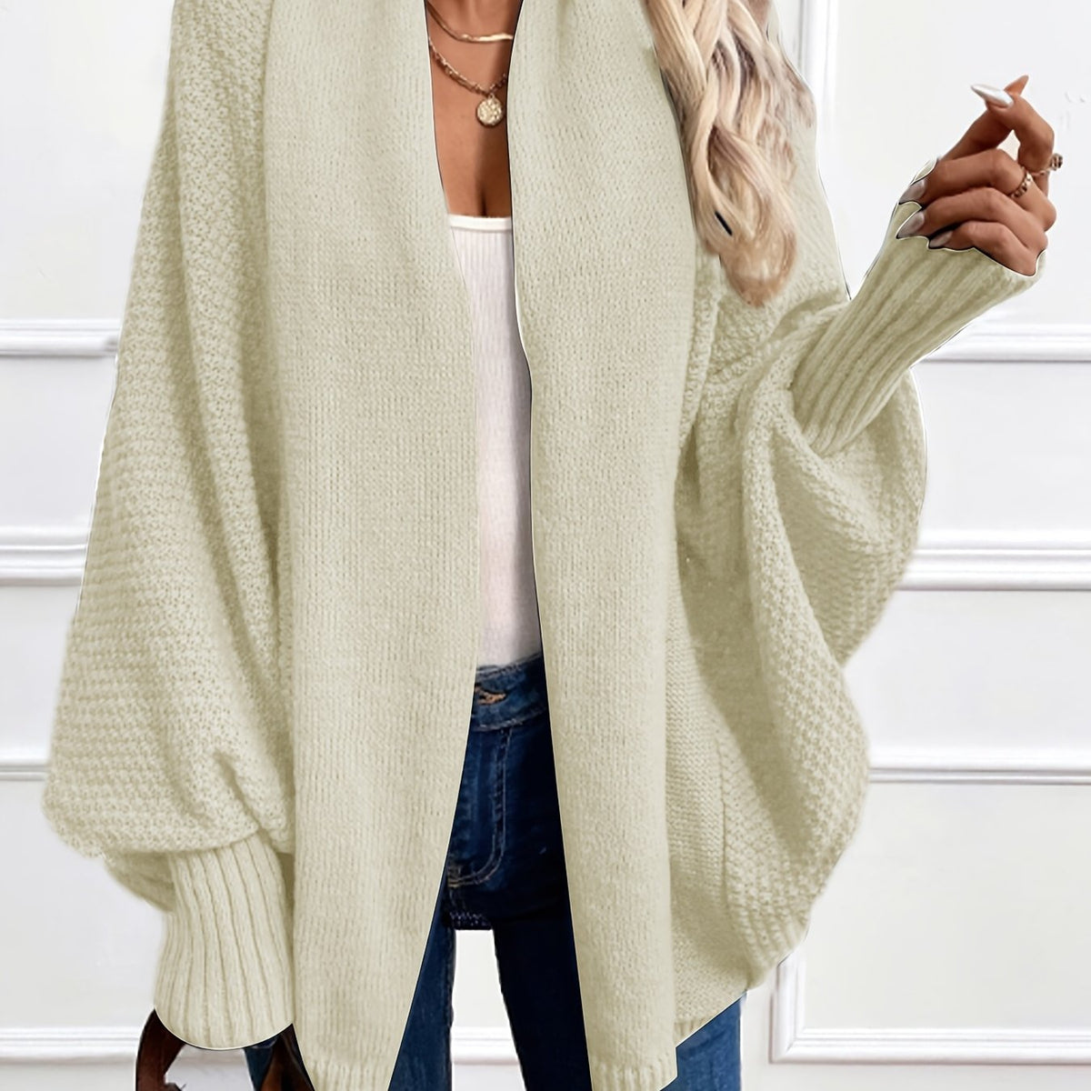 Damen Cardigan mit Schalkragen – Relaxed Fit