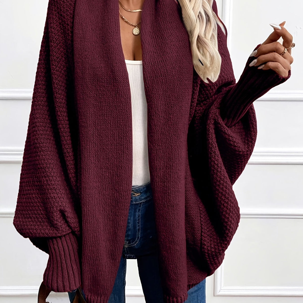 Damen Cardigan mit Schalkragen – Relaxed Fit