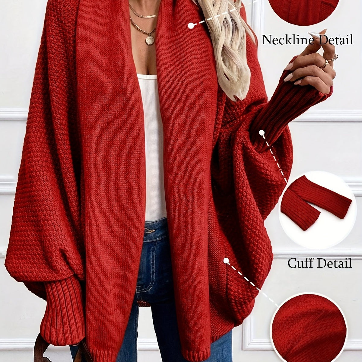 Damen Cardigan mit Schalkragen – Relaxed Fit