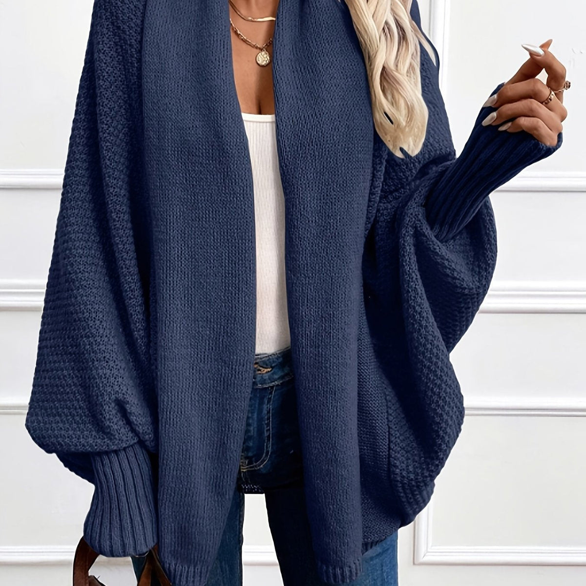Damen Cardigan mit Schalkragen – Relaxed Fit