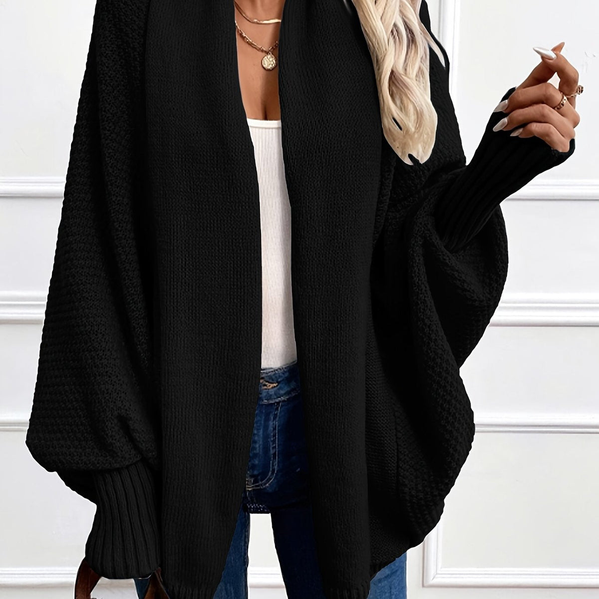Damen Cardigan mit Schalkragen – Relaxed Fit