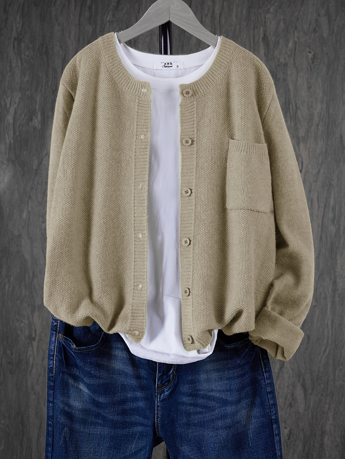 Damen Cardigan mit Knopfleiste – Slim Fit