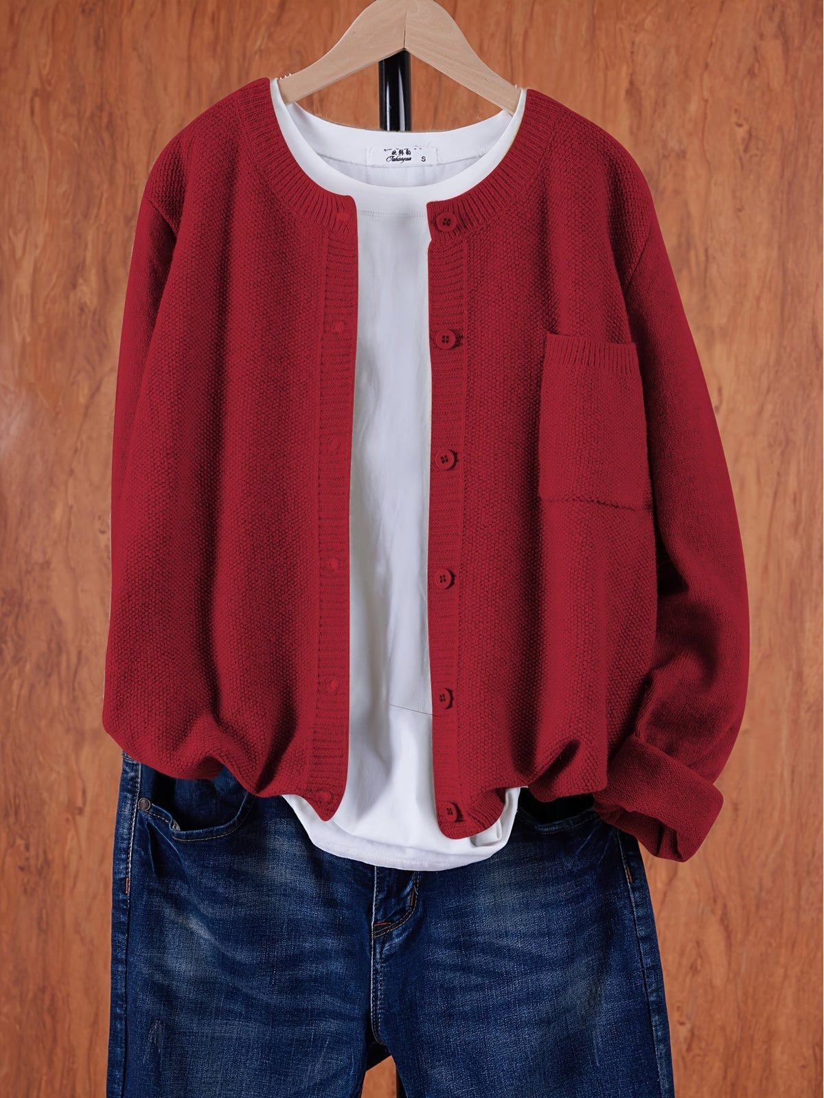 Damen Cardigan mit Knopfleiste – Slim Fit