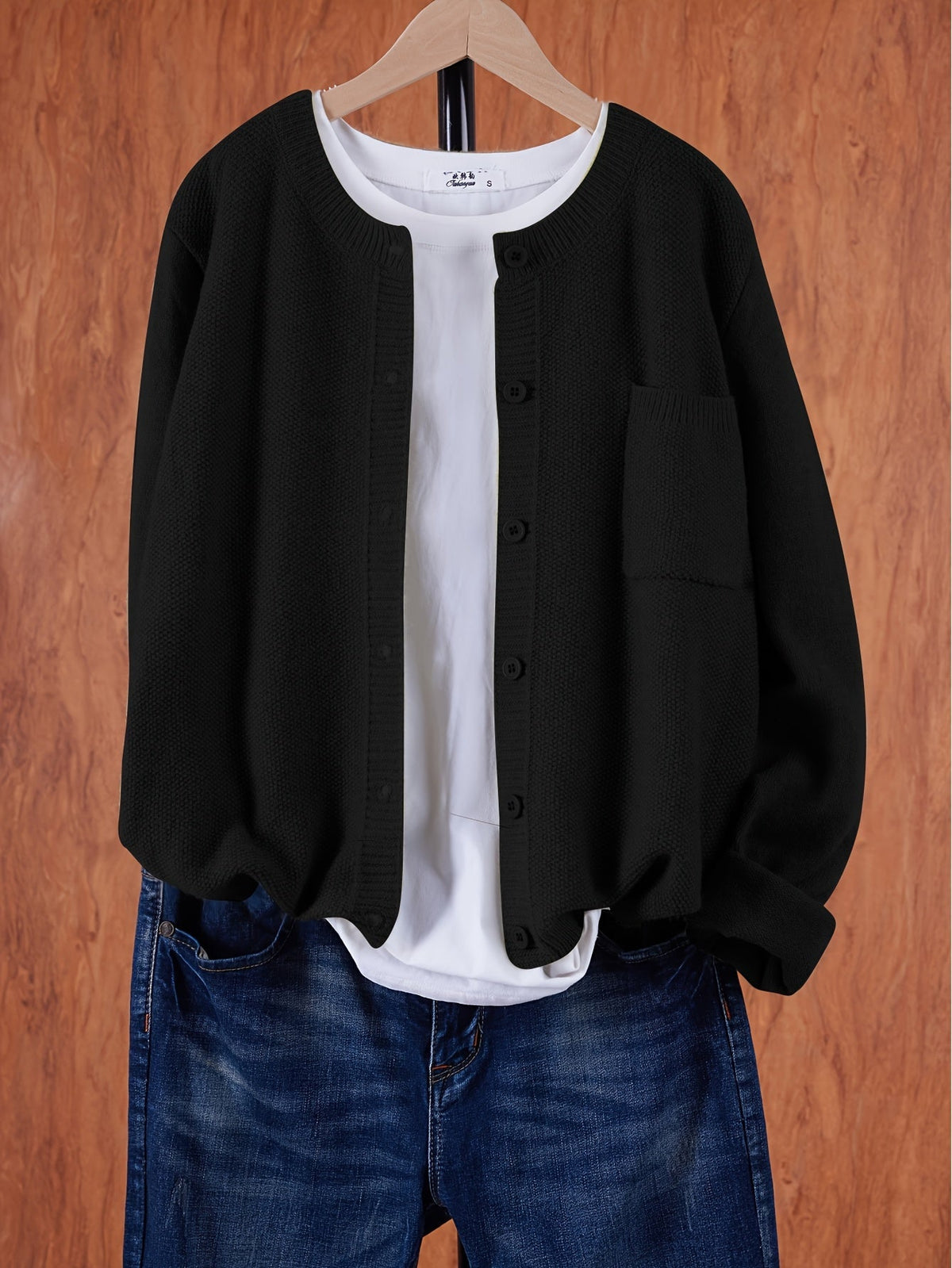 Damen Cardigan mit Knopfleiste – Slim Fit