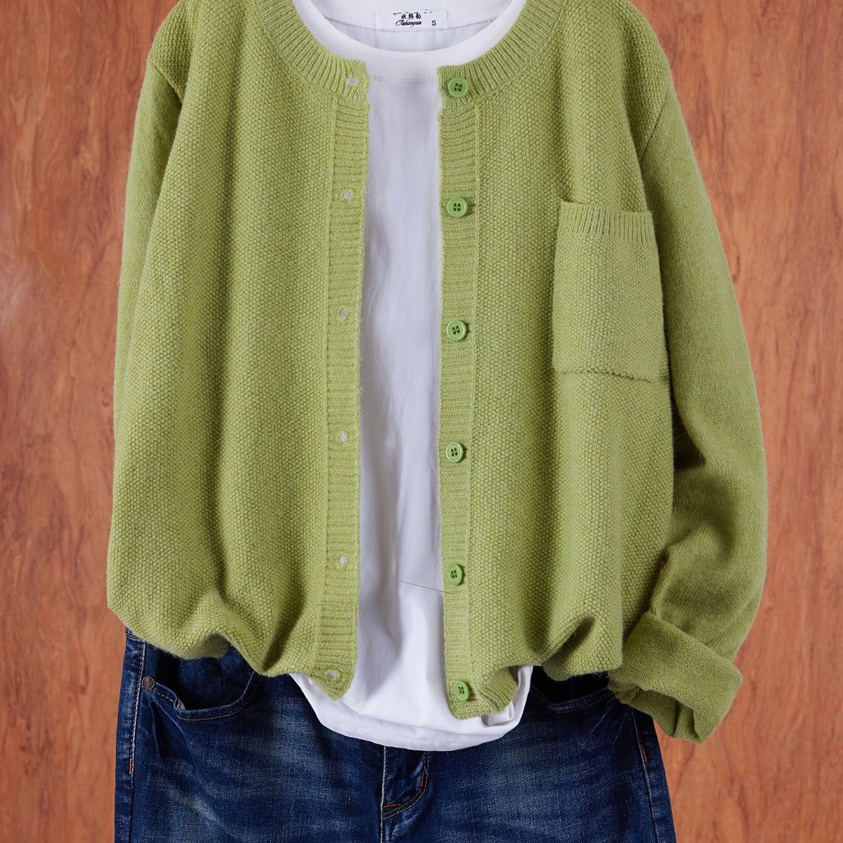 Damen Cardigan mit Knopfleiste – Slim Fit