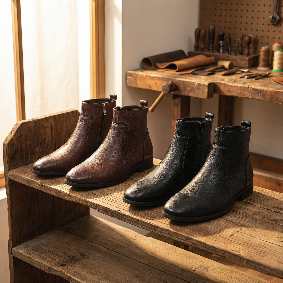 Herren Stiefel mit gepolstertem Innenfutter