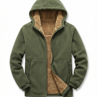 Herren Hoodie mit Fütterung und Reißverschluss