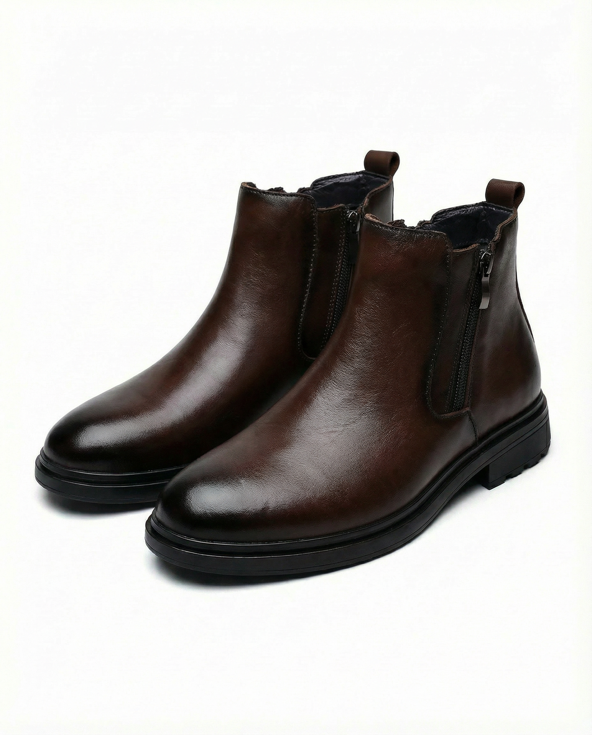 Herren Stiefel mit schlichtem Design und Seitenreißverschluss