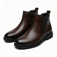 Herren Stiefel mit schlichtem Design und Seitenreißverschluss