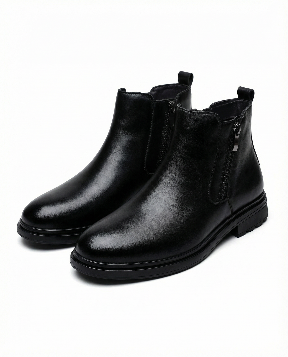 Herren Stiefel mit schlichtem Design und Seitenreißverschluss