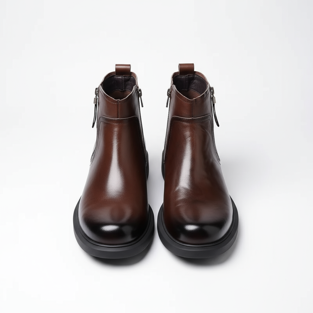 Herren Stiefel mit Seitenreißverschluss und Used-Optik