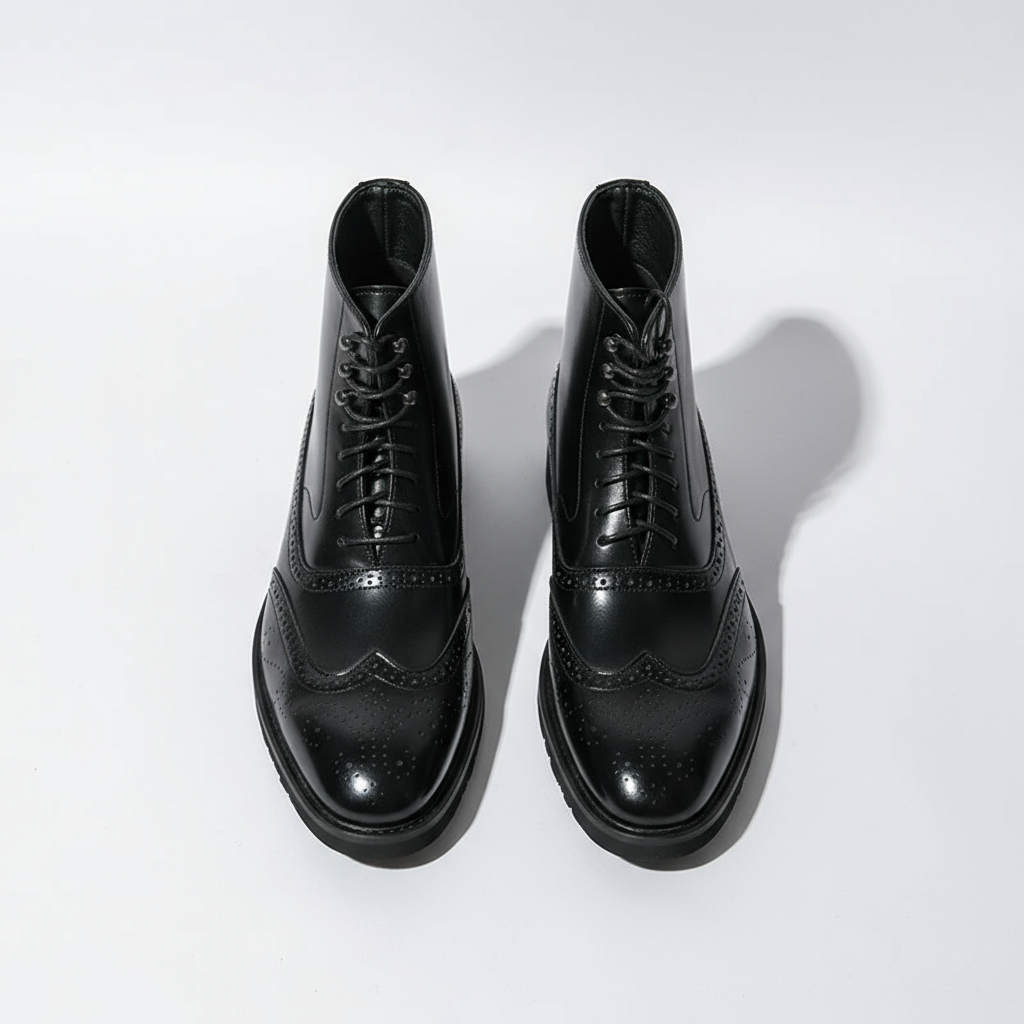 Herren Stiefel mit Broguing-Detail