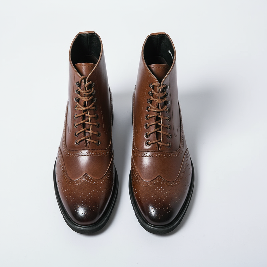 Herren Stiefel mit Broguing-Detail