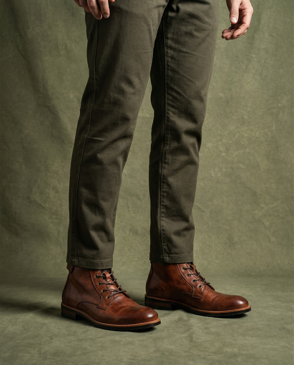 Herren Stiefel in Lederoptik für den Alltag