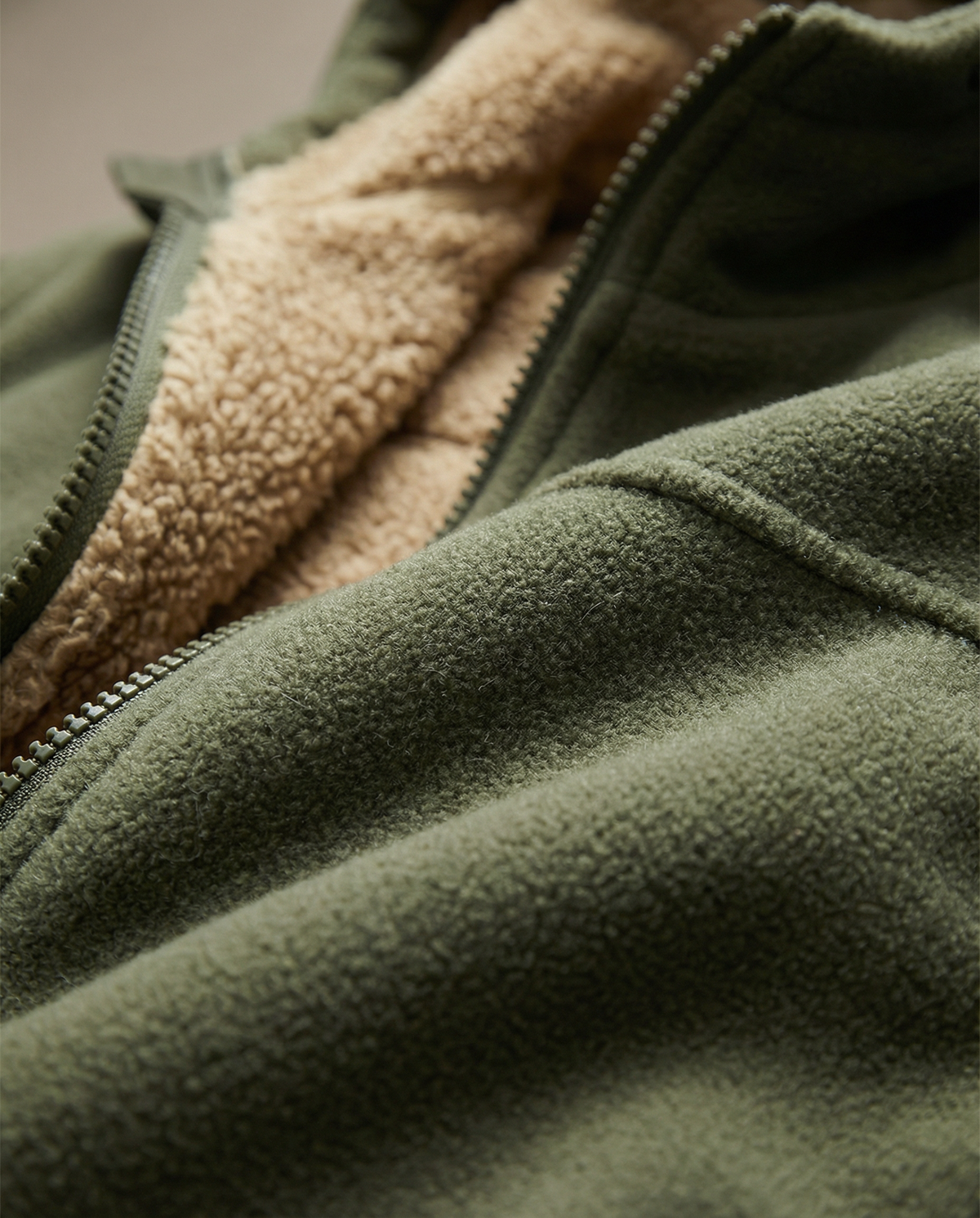 Herren Hoodie mit Fütterung und Reißverschluss