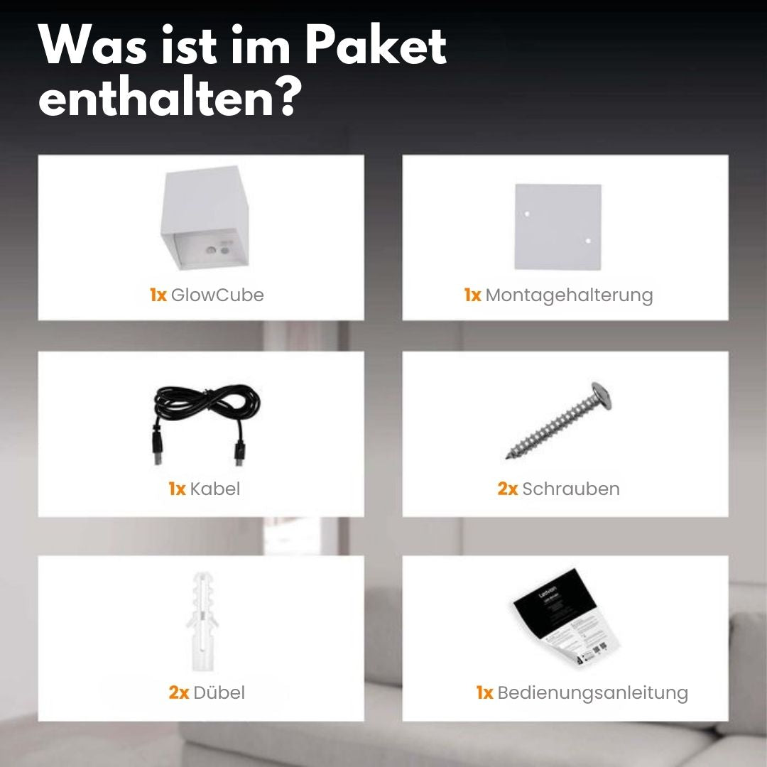 Kabellose LED Wandleuchte Minimalistisch Modern für Innen und Außen