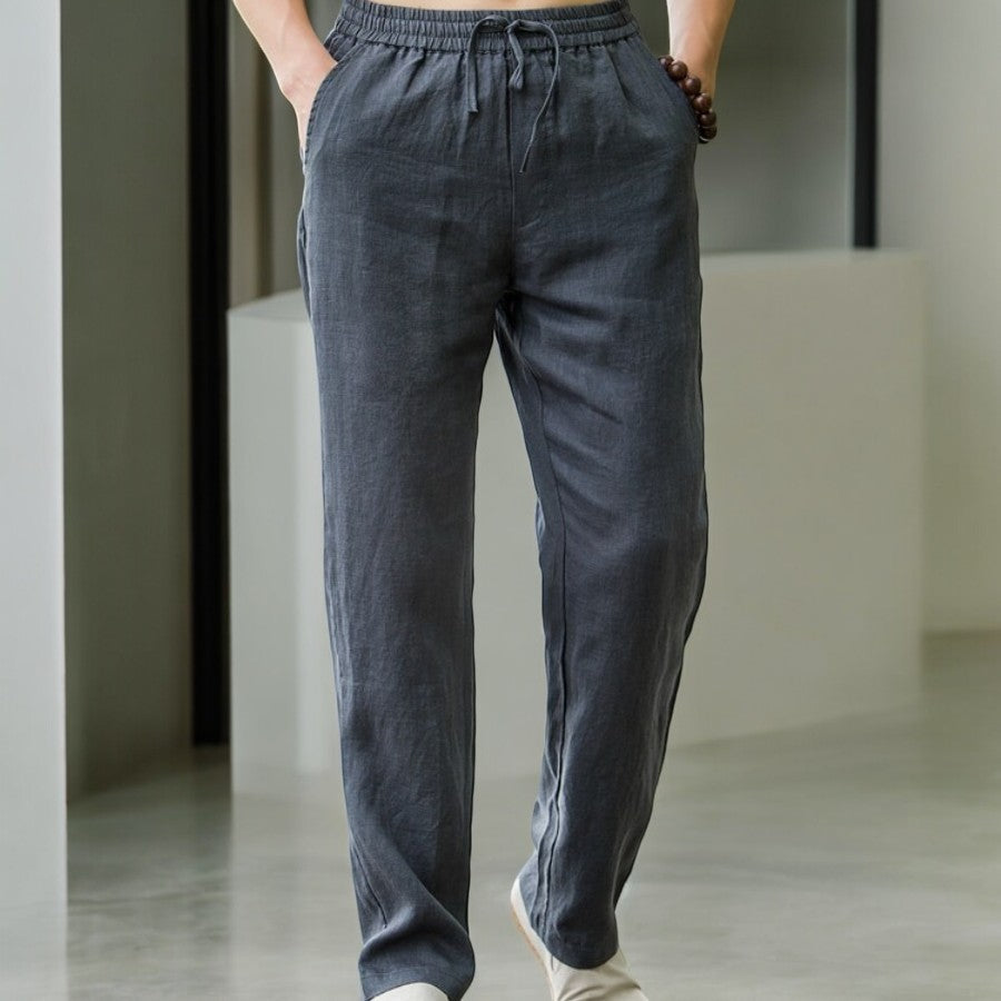 Palmara Hose aus Leinen mit elastischem Bund