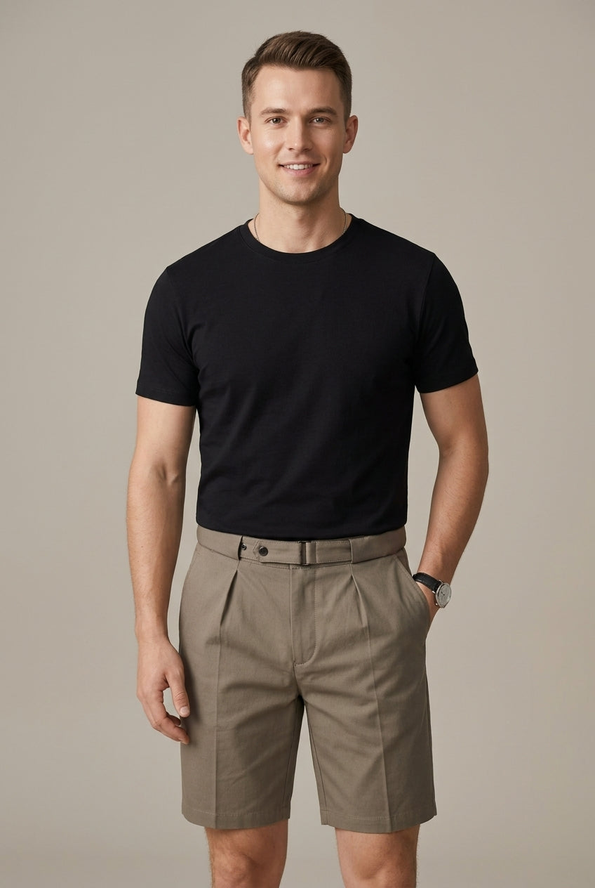Chino Shorts Herren Maßgeschneidert Smart Casual Frühling & Sommer