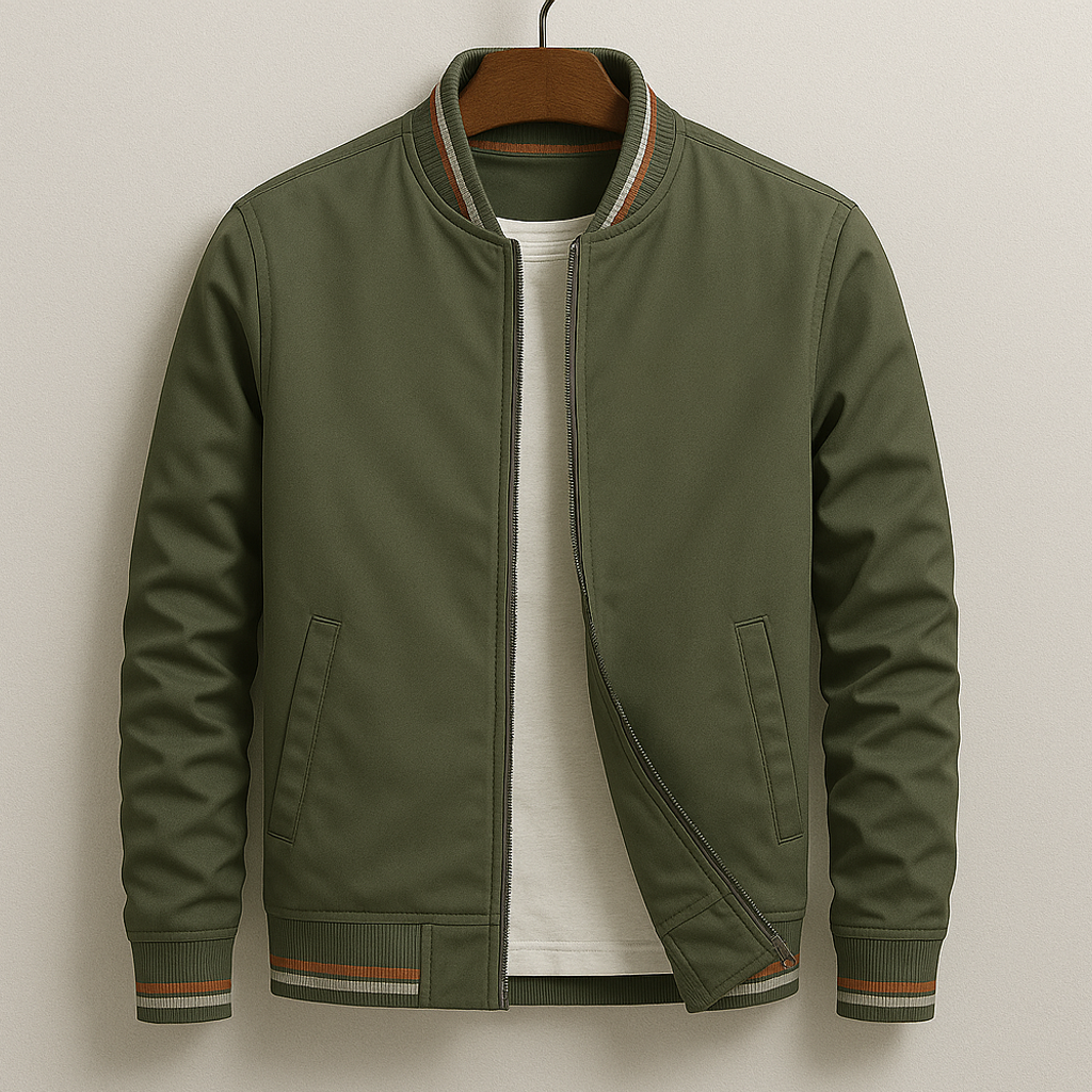 Jacke Herren Regular Fit Stehkragen Freizeit
