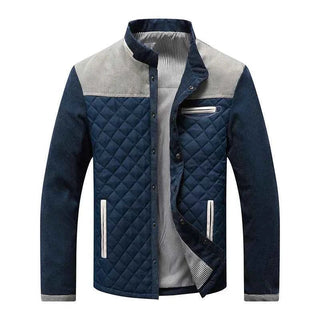 Gesteppte Herrenjacke Stehkragen Regular Fit Freizeit