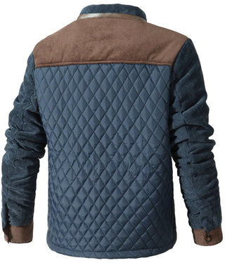 Gesteppte Herrenjacke Stehkragen Regular Fit Freizeit