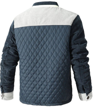 Gesteppte Herrenjacke Stehkragen Regular Fit Freizeit