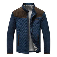 Gesteppte Herrenjacke Stehkragen Regular Fit Freizeit