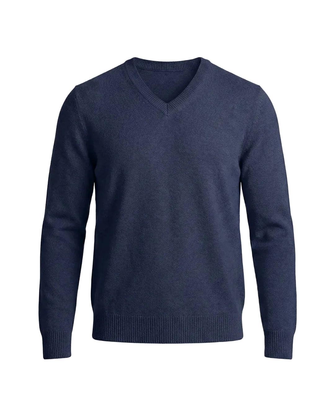 Pullover Herren Regular Fit V-Ausschnitt Freizeit