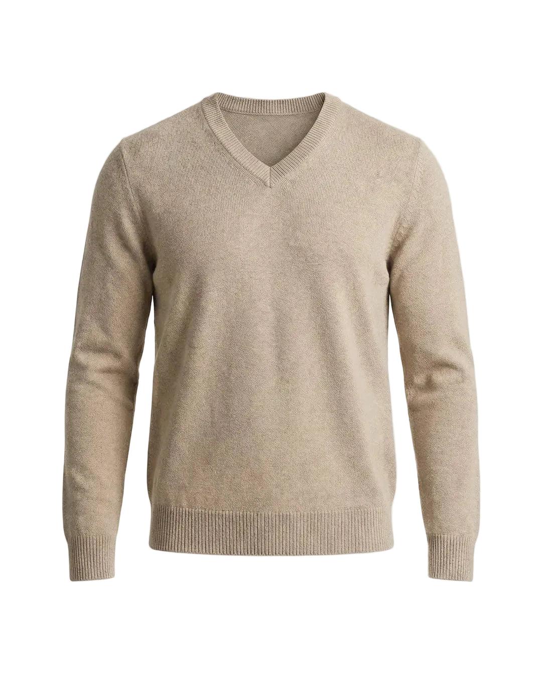 Pullover Herren Regular Fit V-Ausschnitt Freizeit