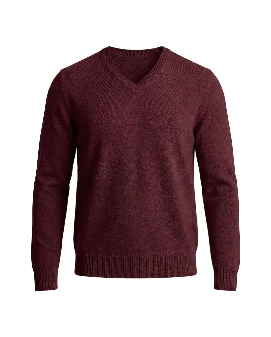 Pullover Herren Regular Fit V-Ausschnitt Freizeit