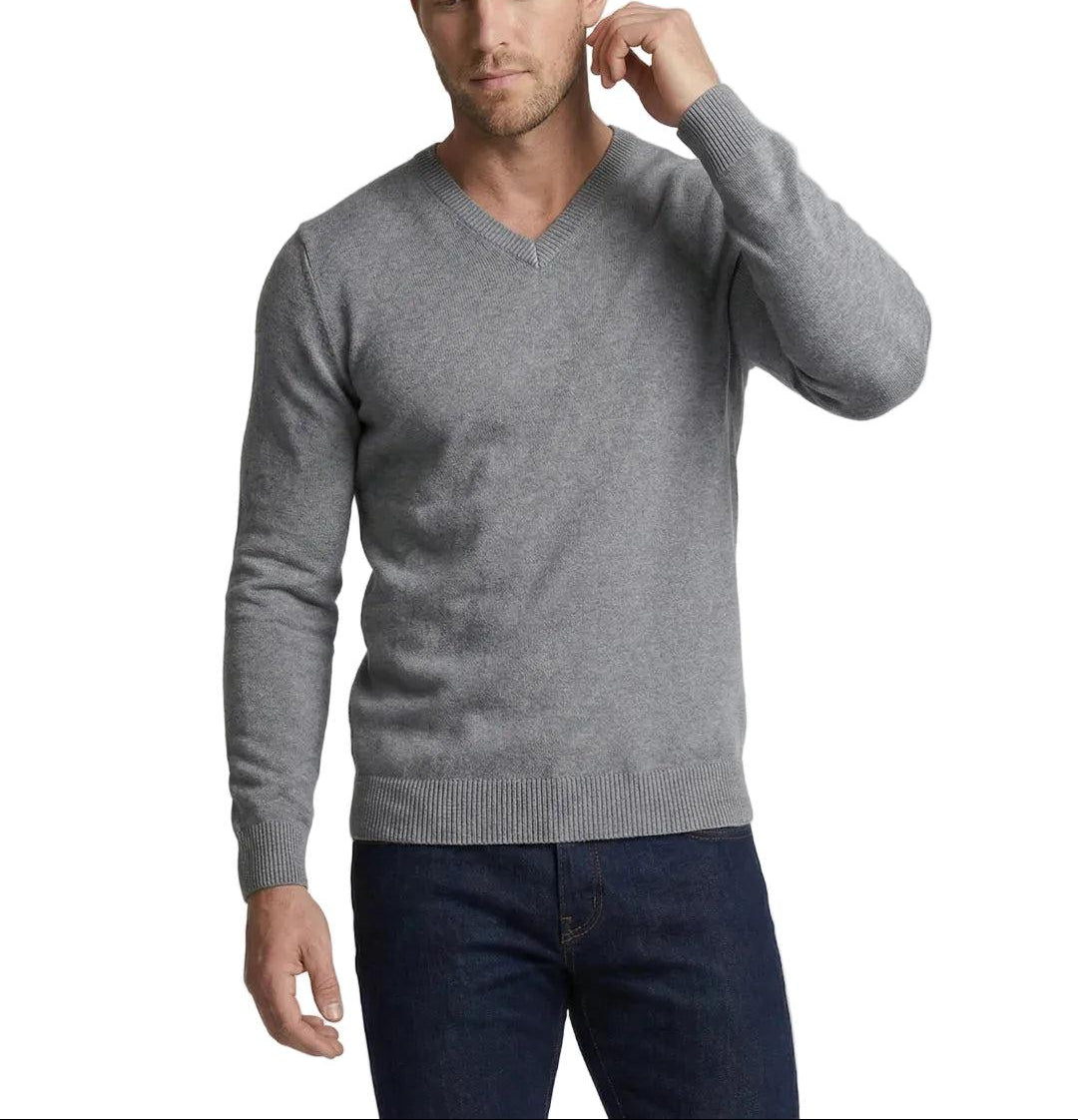 Pullover Herren Regular Fit V-Ausschnitt Freizeit