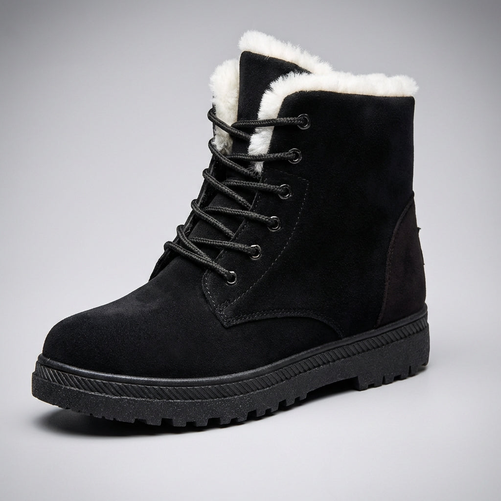 Damen Stiefeletten in Lederoptik mit schmalem Schaft