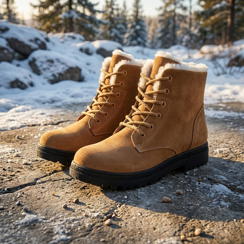 Damen Stiefeletten in Lederoptik mit schmalem Schaft