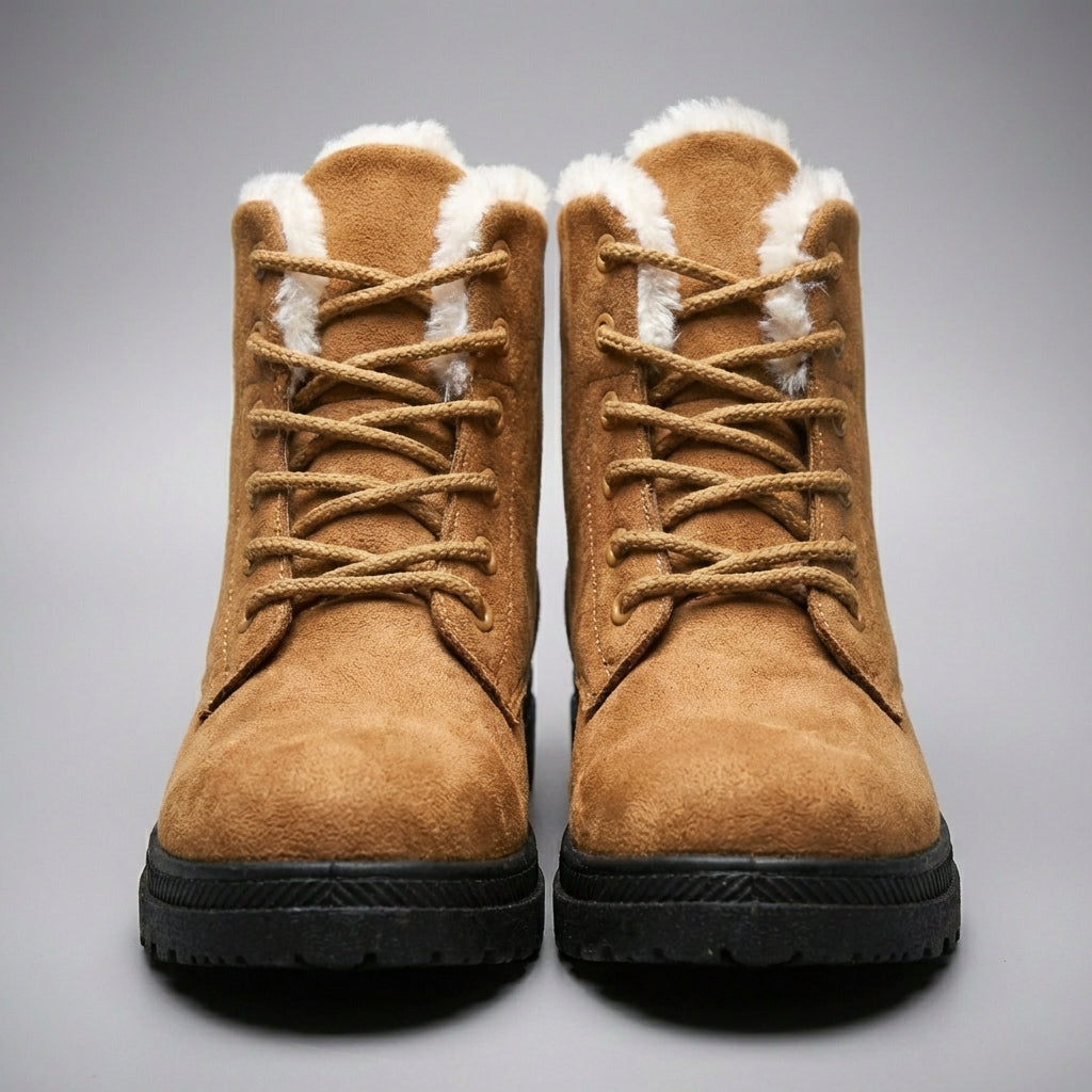 Damen Stiefeletten in Lederoptik mit schmalem Schaft