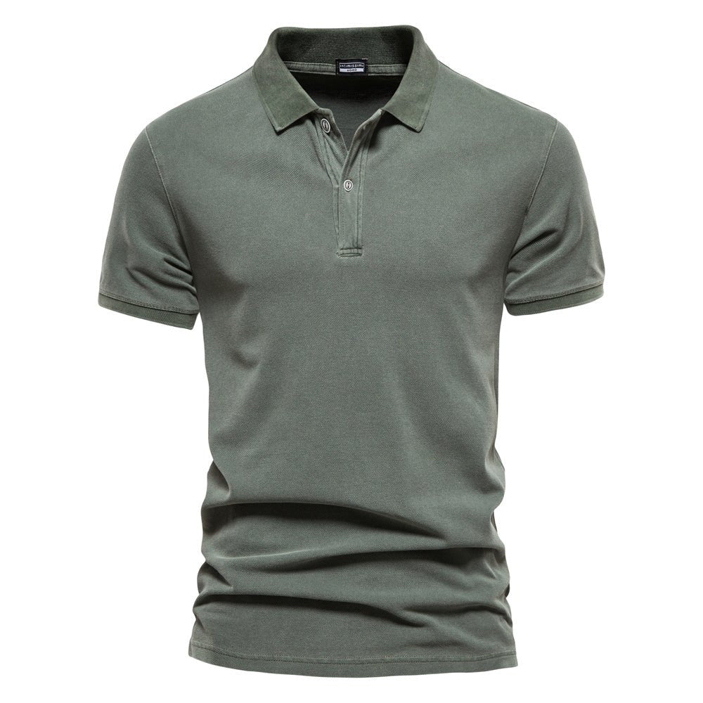 Poloshirt Herren Regular Fit Casual V-Ausschnitt