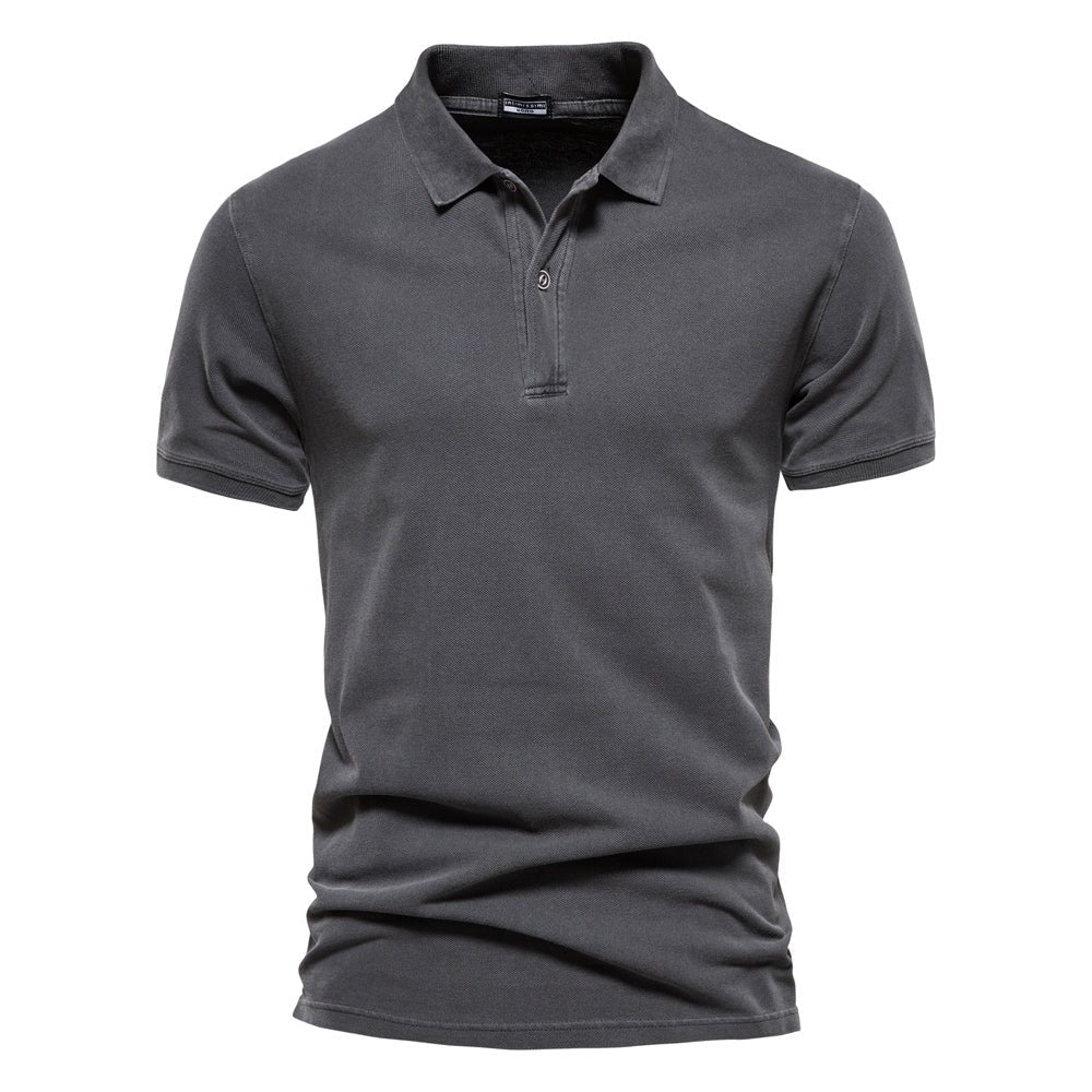 Poloshirt Herren Regular Fit Casual V-Ausschnitt
