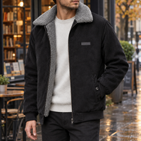 Herren Cordjacke gefüttert – Regular Fit, Freizeit