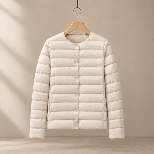 Damen Steppjacke mit Eingrifftaschen und schmaler Passform