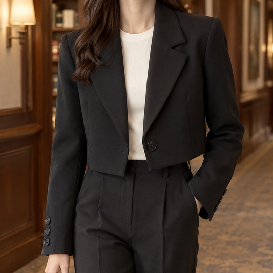 Damen Slim Fit Blazer Business Eleganter Taillierter Schnitt