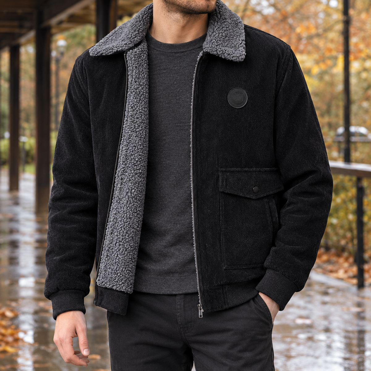 Damen Fleecejacke Winter – Regular Fit, Casual