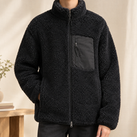 Herren Zip-Jacke strukturiert – Relaxed Fit